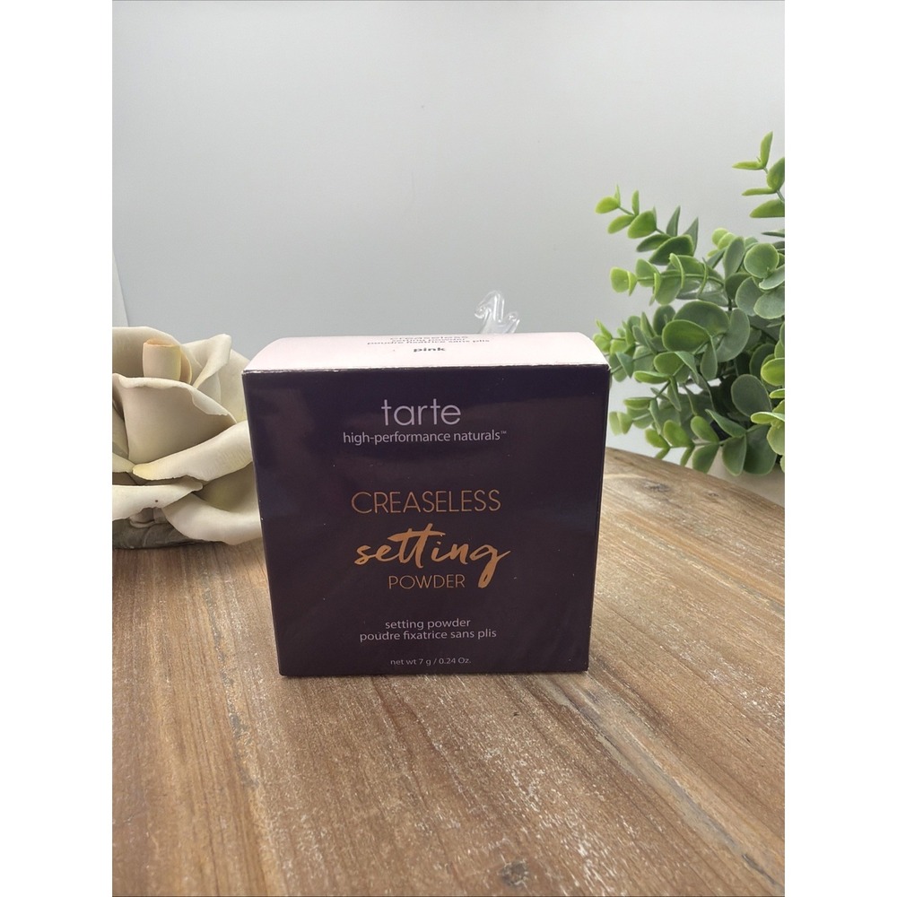 TARTE Creaseless Loose Setting Powder Finish For All Skin Tones Pink Brightens